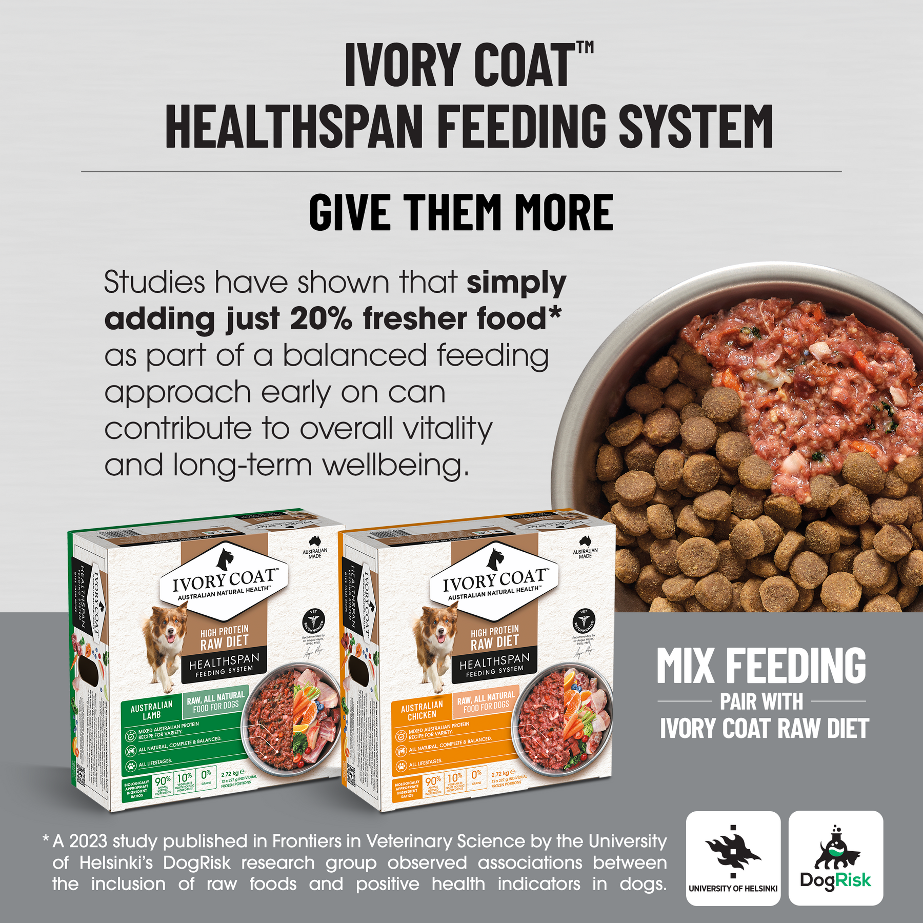 Ivory Coat™ Raw Health Adult Dog Gut Health Dry Food