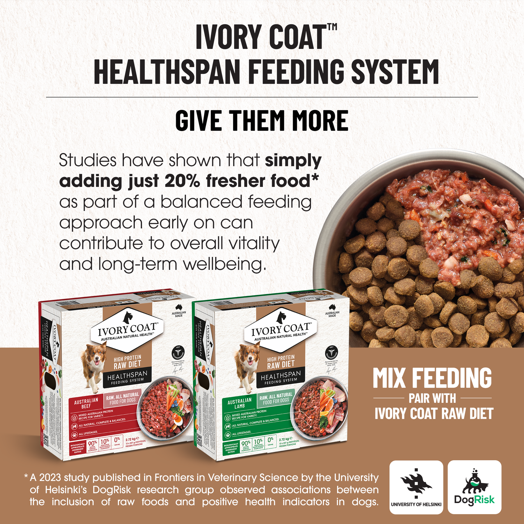 Ivory Coat™ Grain Free Adult Dog Lamb & Sardine Dry Food