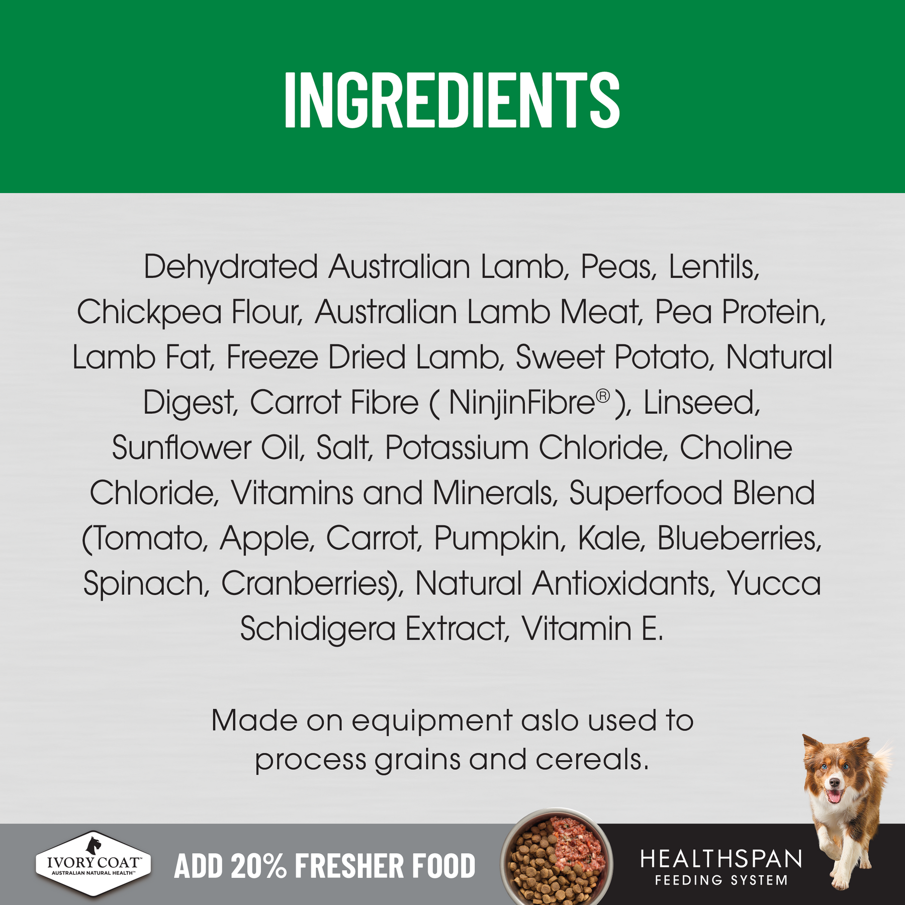 Ivory Coat™  Raw Health Adult Dog Sensitive Care Dry Food