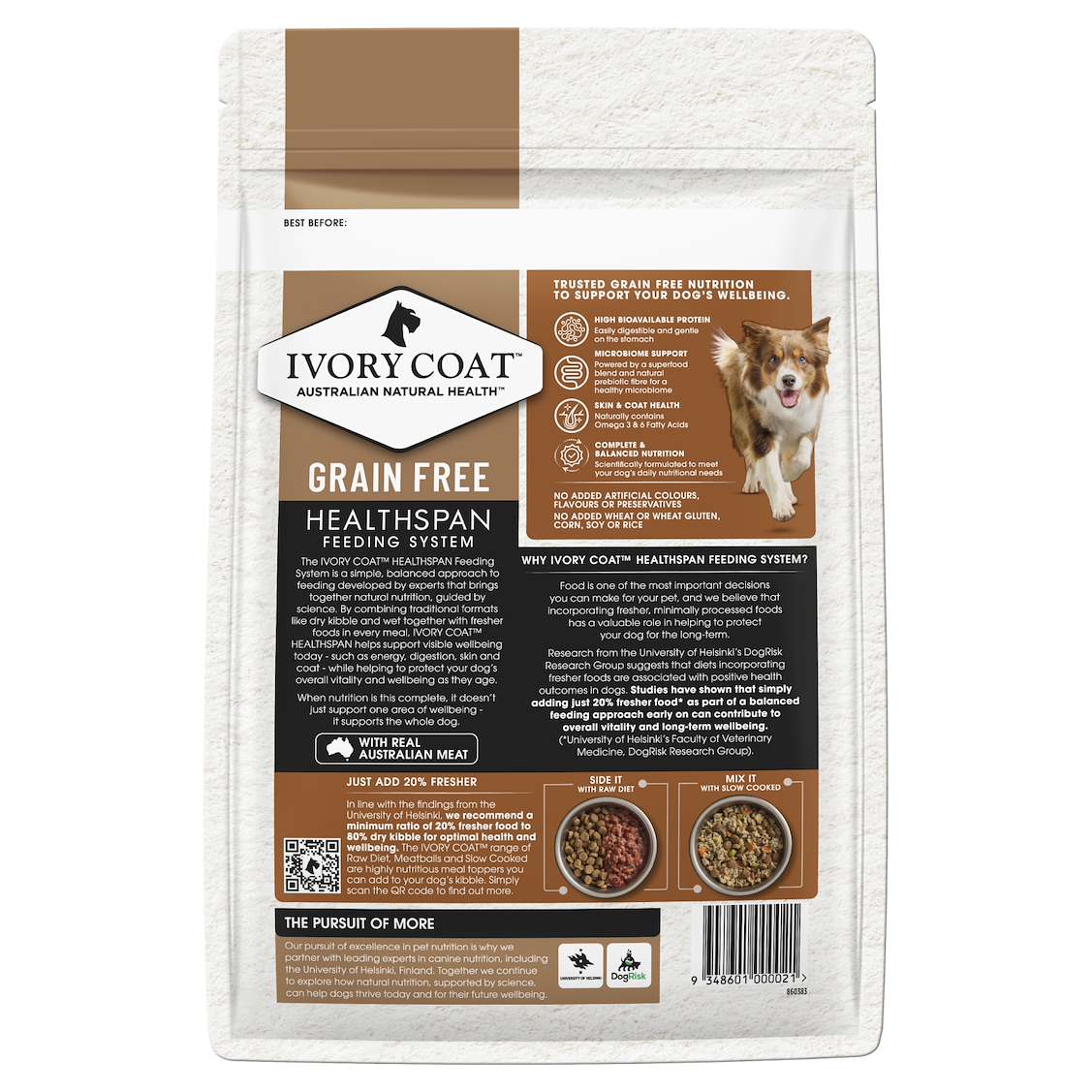 Ivory Coat™ Grain Free Adult Dog Lamb & Kangaroo Dry Food