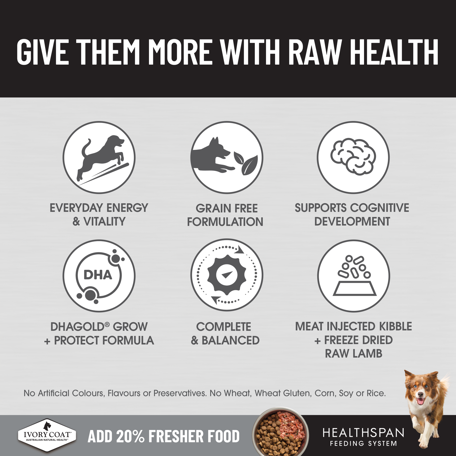 Ivory Coat™ Raw Health Puppy Immunity Dry Food
