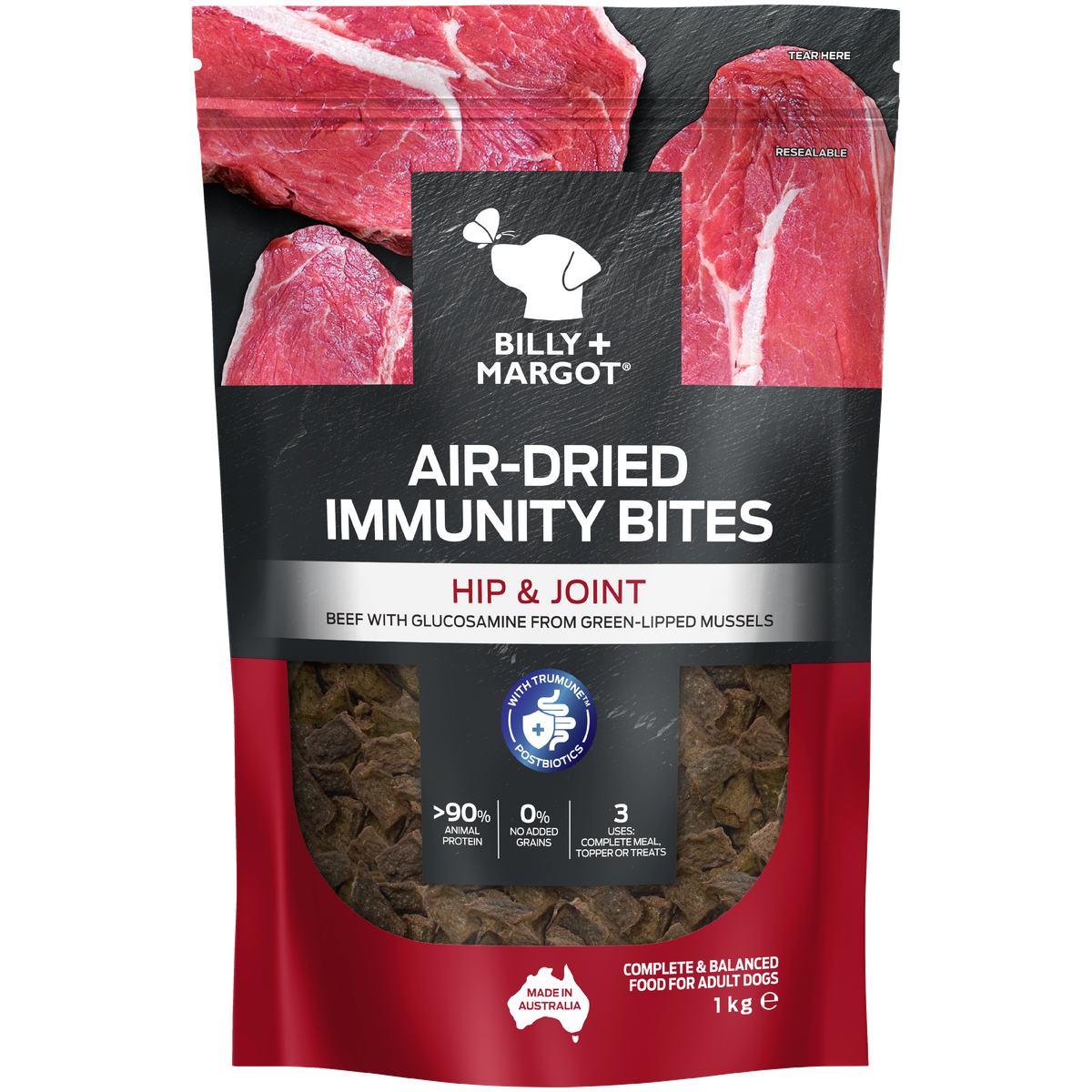 Billy + Margot Adult Air Dried Immunity Bites Hip & Joint