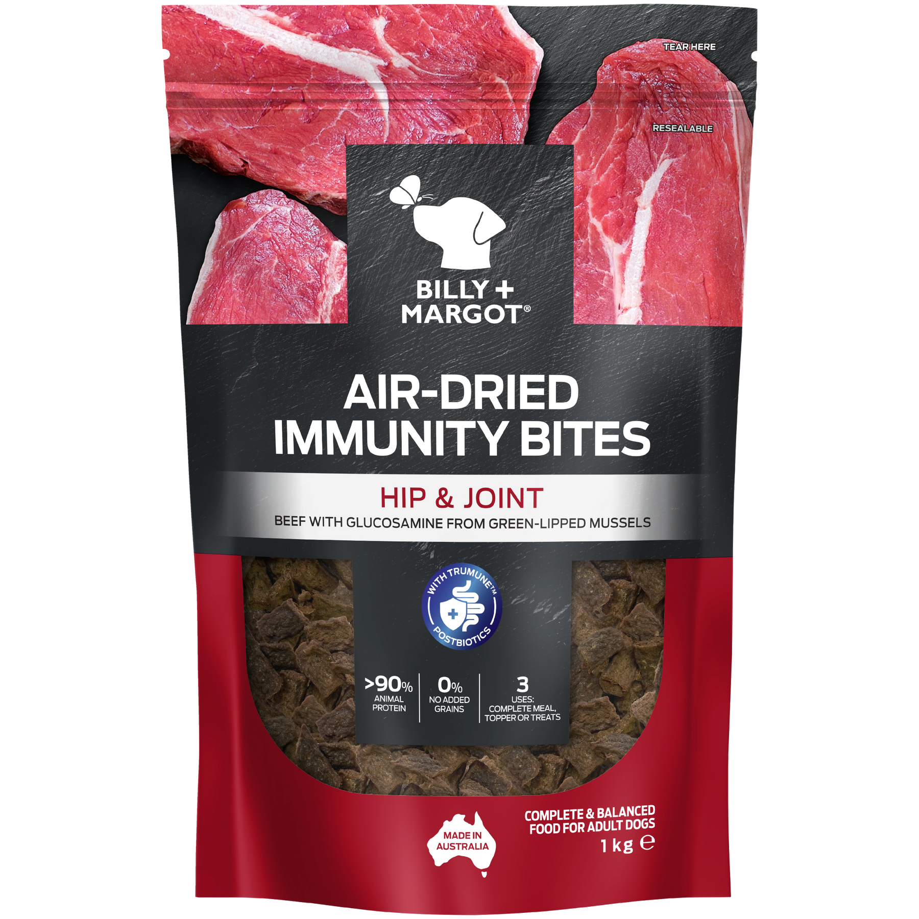 Billy + Margot Adult Air Dried Immunity Bites Hip & Joint