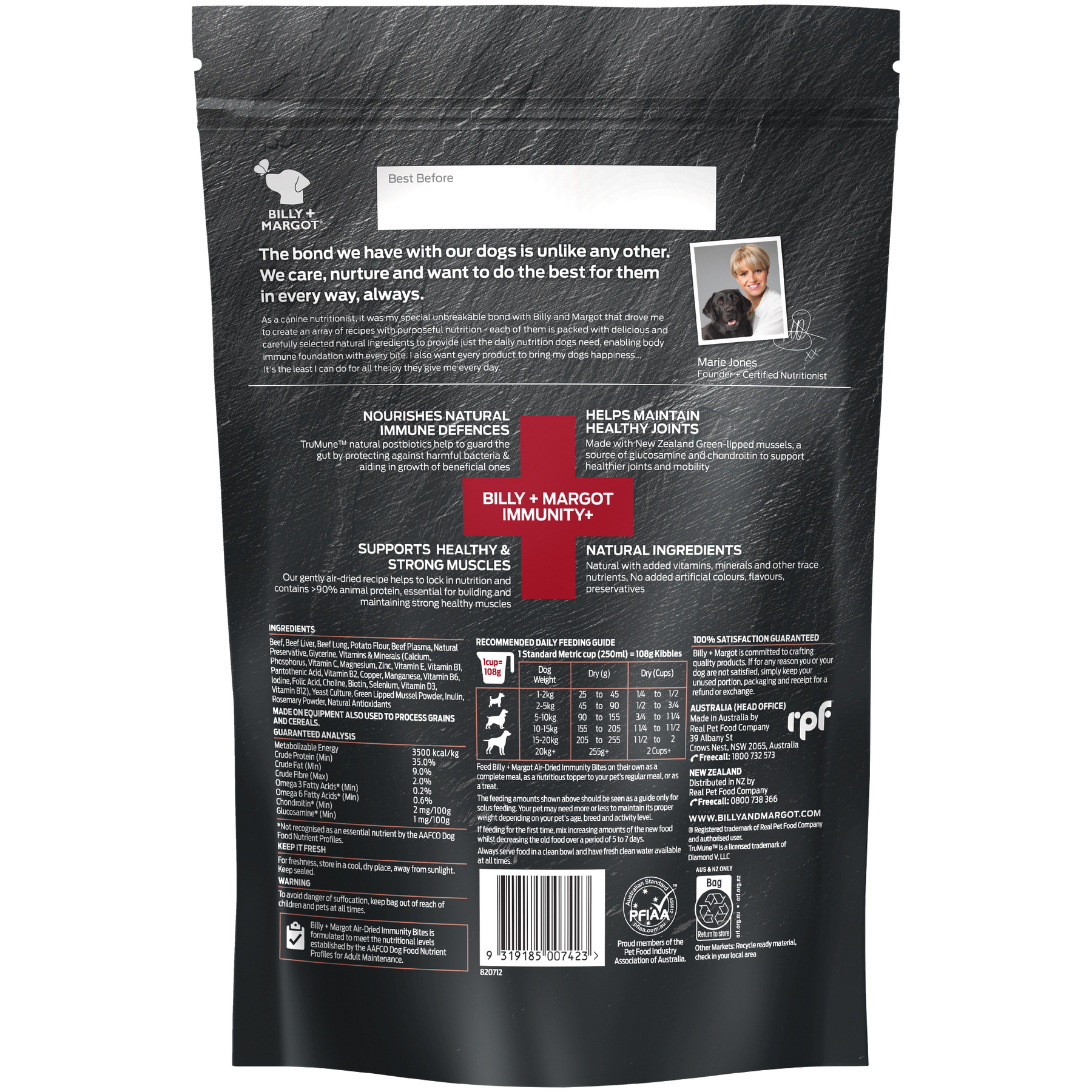 Billy + Margot Adult Air Dried Immunity Bites Hip & Joint