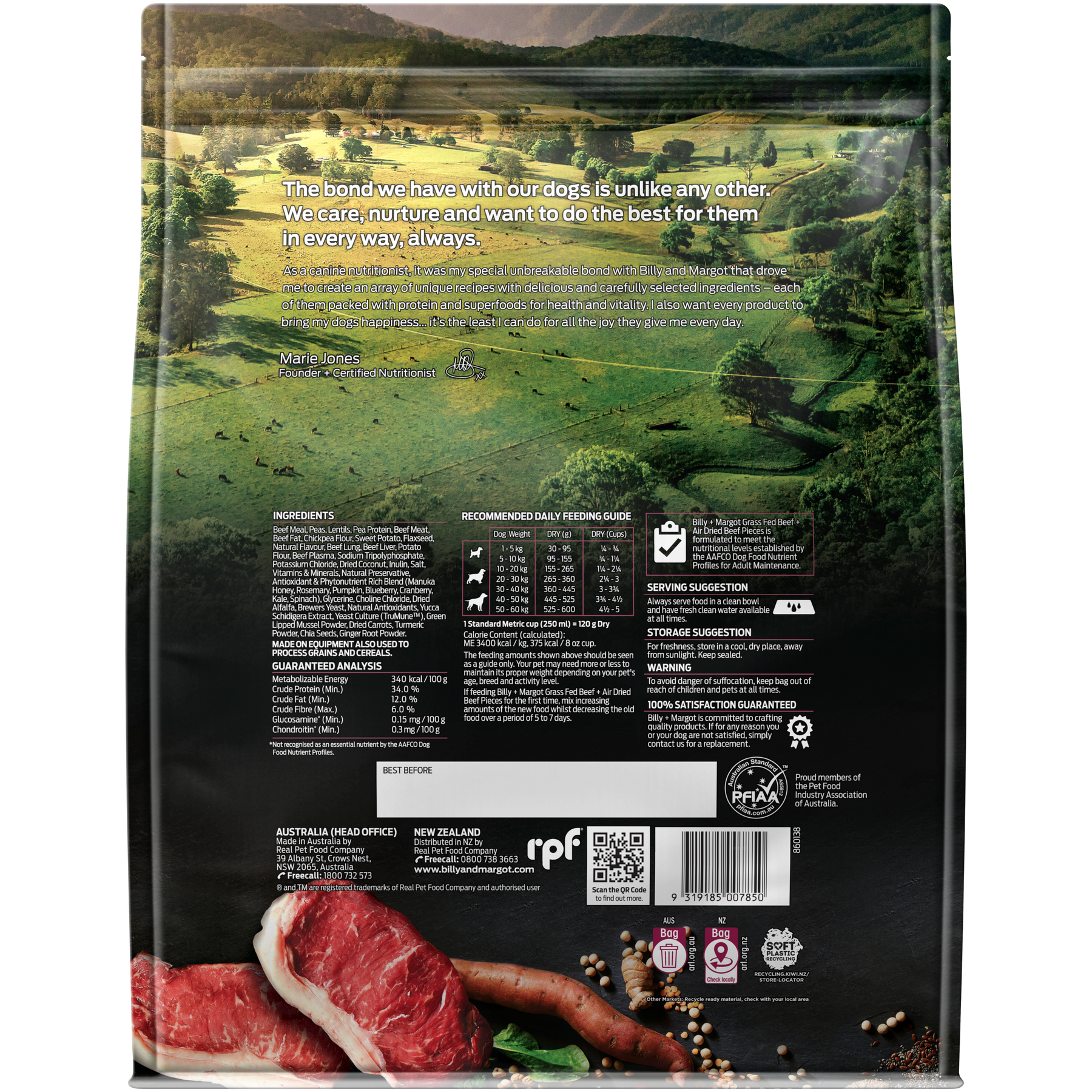 Billy + Margot Adult Beef + Air Dried Beef Pieces