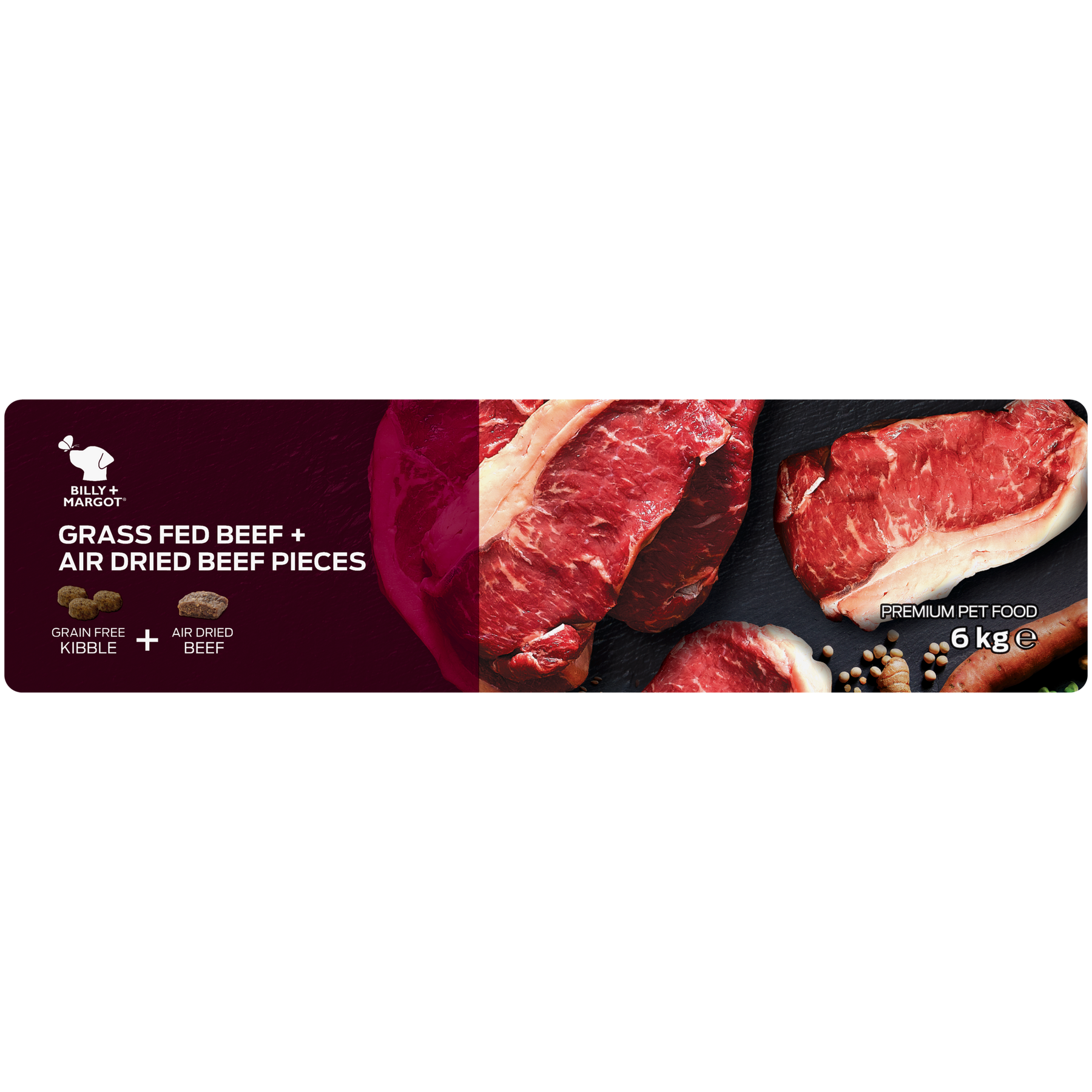 Billy + Margot Adult Beef + Air Dried Beef Pieces