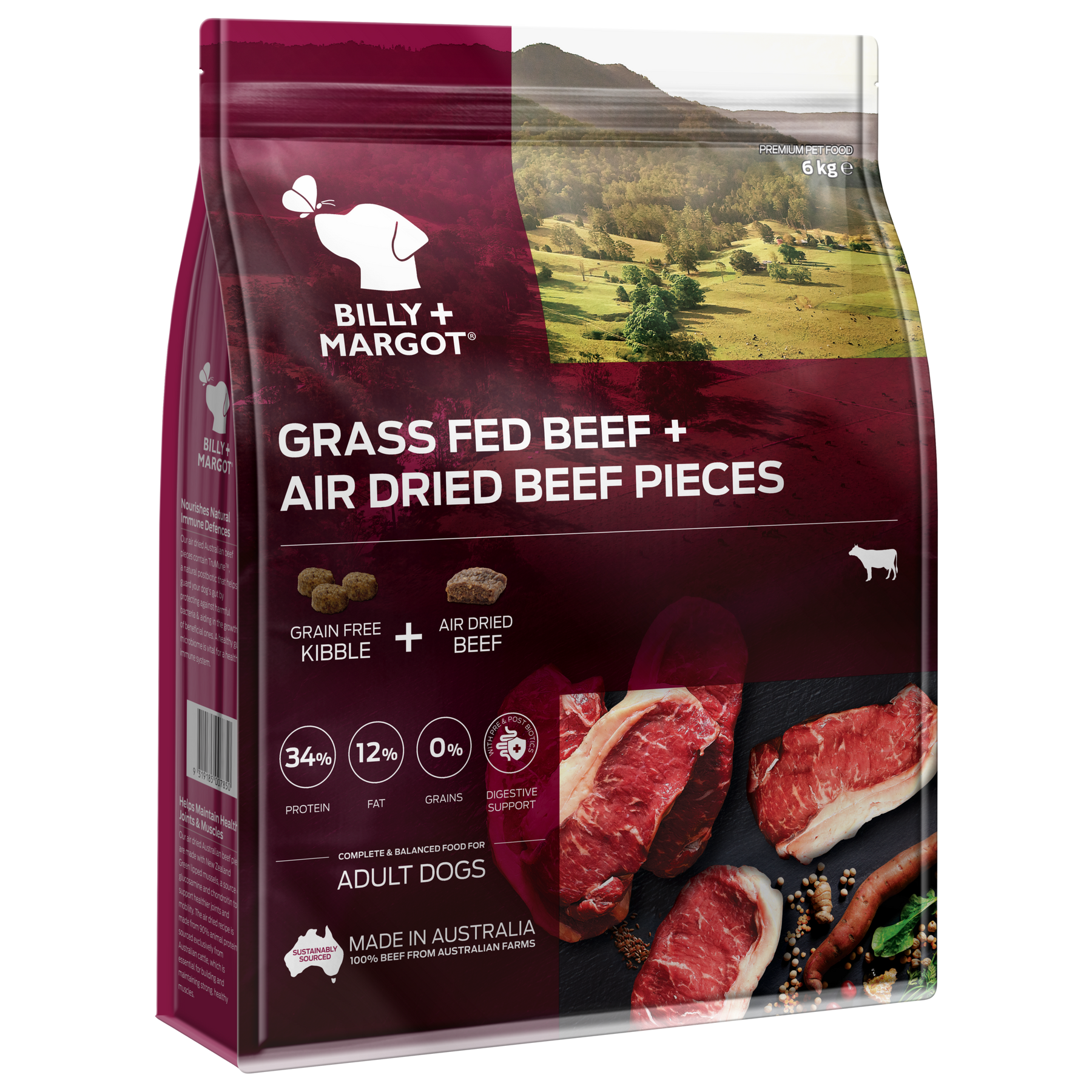 Billy + Margot Adult Beef + Air Dried Beef Pieces