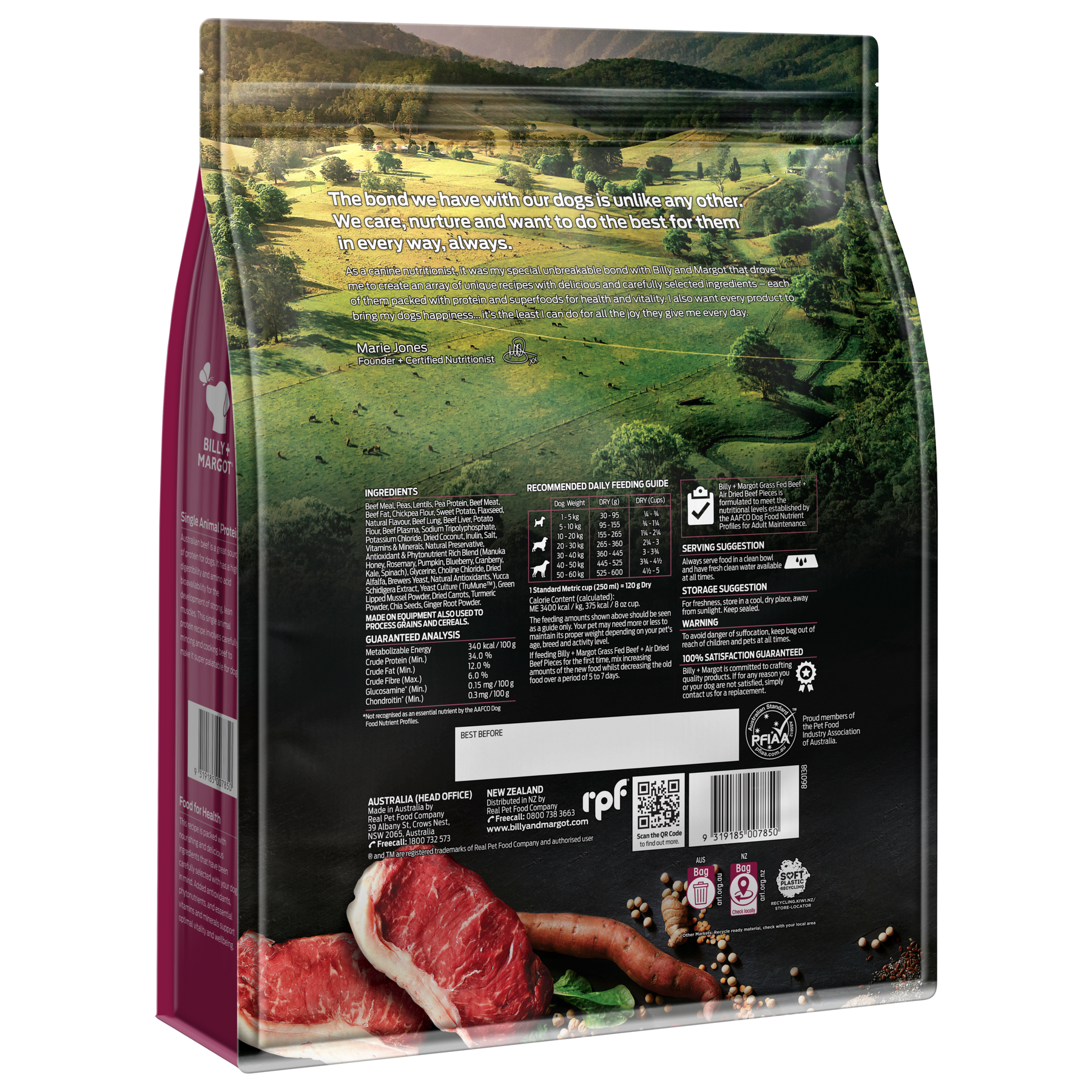 Billy + Margot Adult Beef + Air Dried Beef Pieces