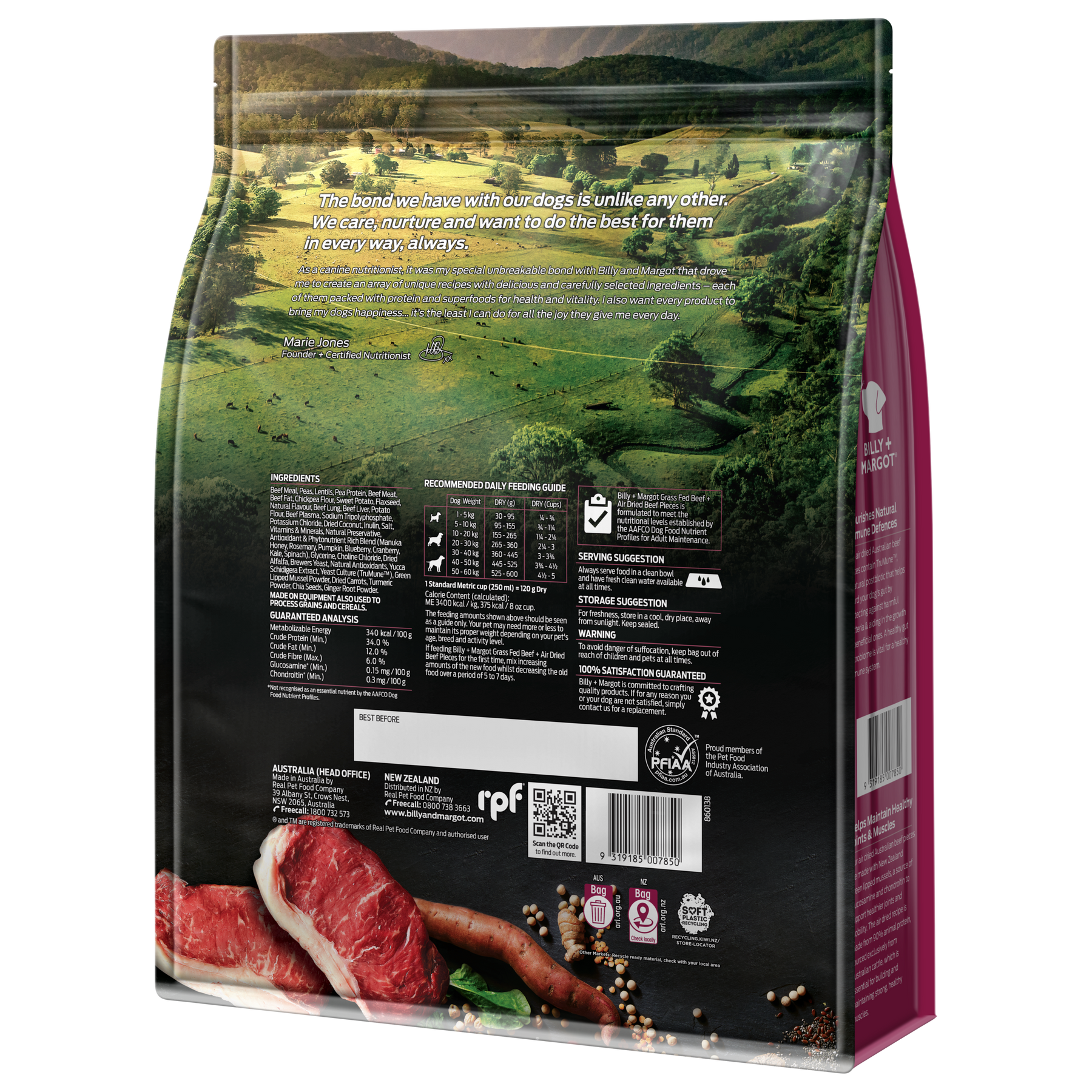 Billy + Margot Adult Beef + Air Dried Beef Pieces