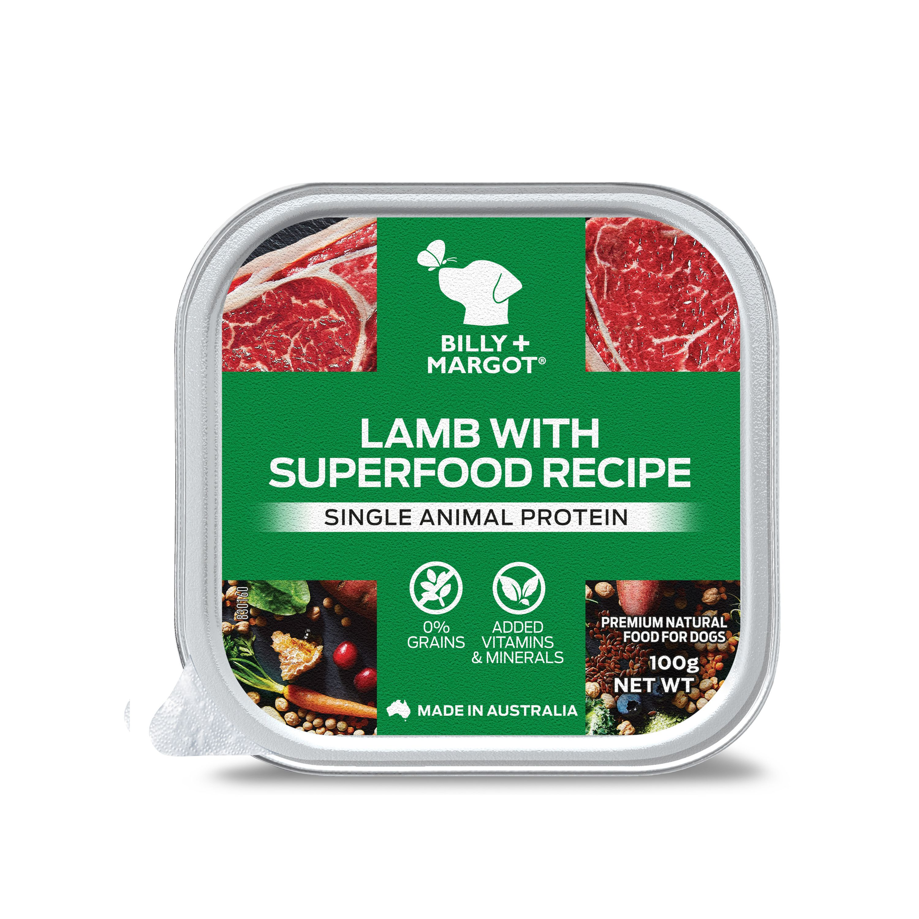 Billy + Margot Adult Lamb with Superfoods Recipe Wet Food