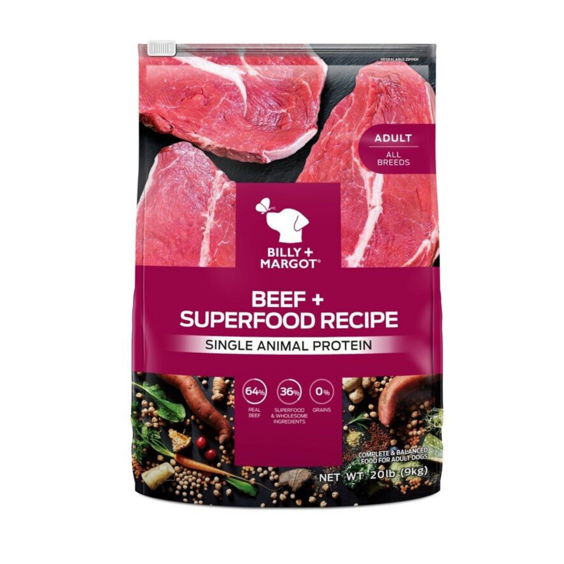 Billy + Margot™ Adult Single Animal Protein Beef