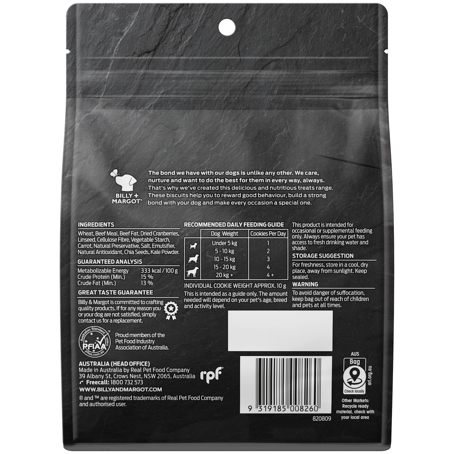 Billy + Margot Oven Baked Biscuits with Cranberry