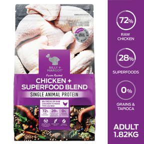 Billy + Margot™ Adult Dog Chicken + Superfood Blend Dry Food