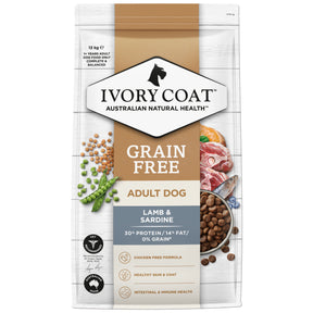 Grain Free Adult All Breeds Dry Dog Food Lamb & Sardine