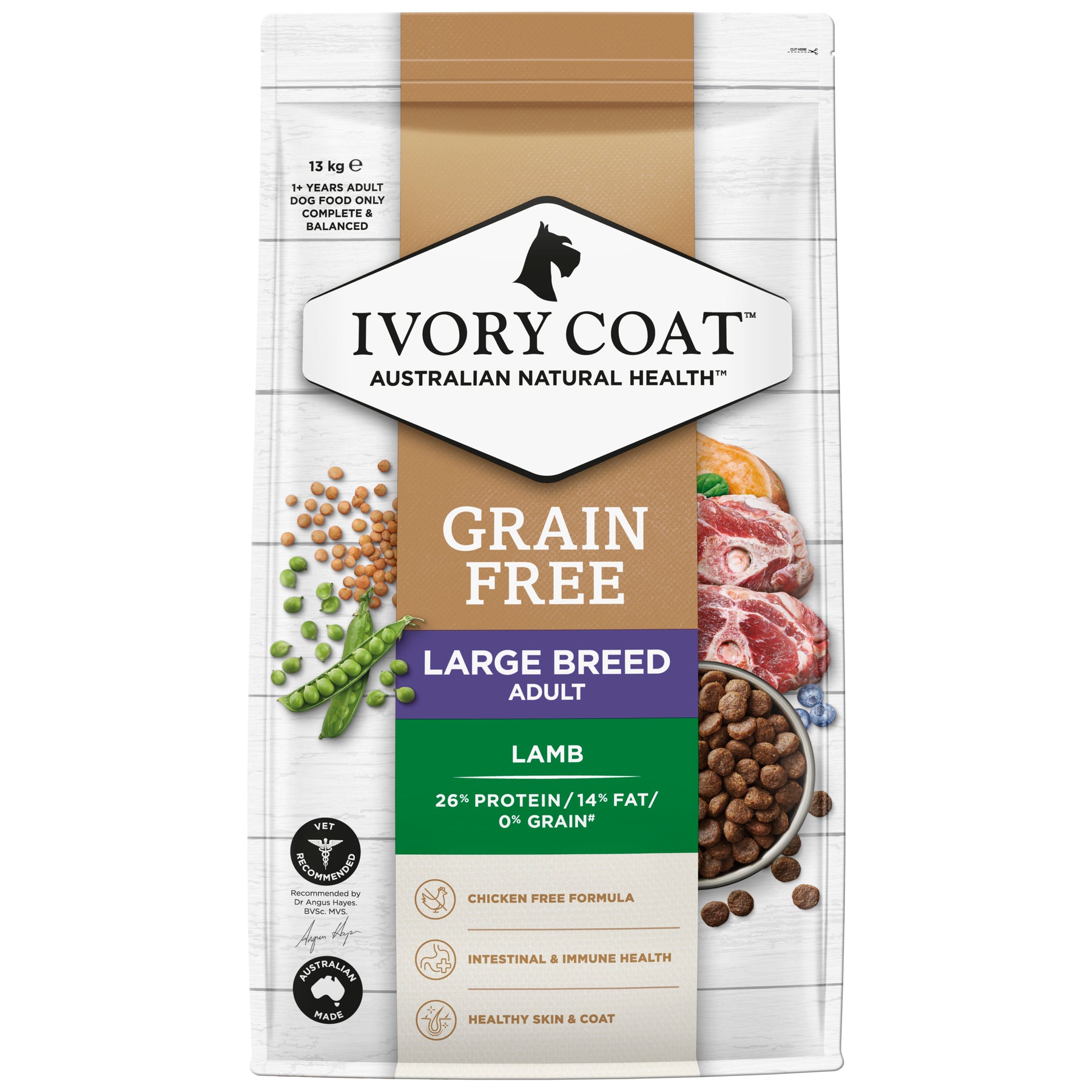 Grain Free Adult Large Breed Dry Dog Food Lamb