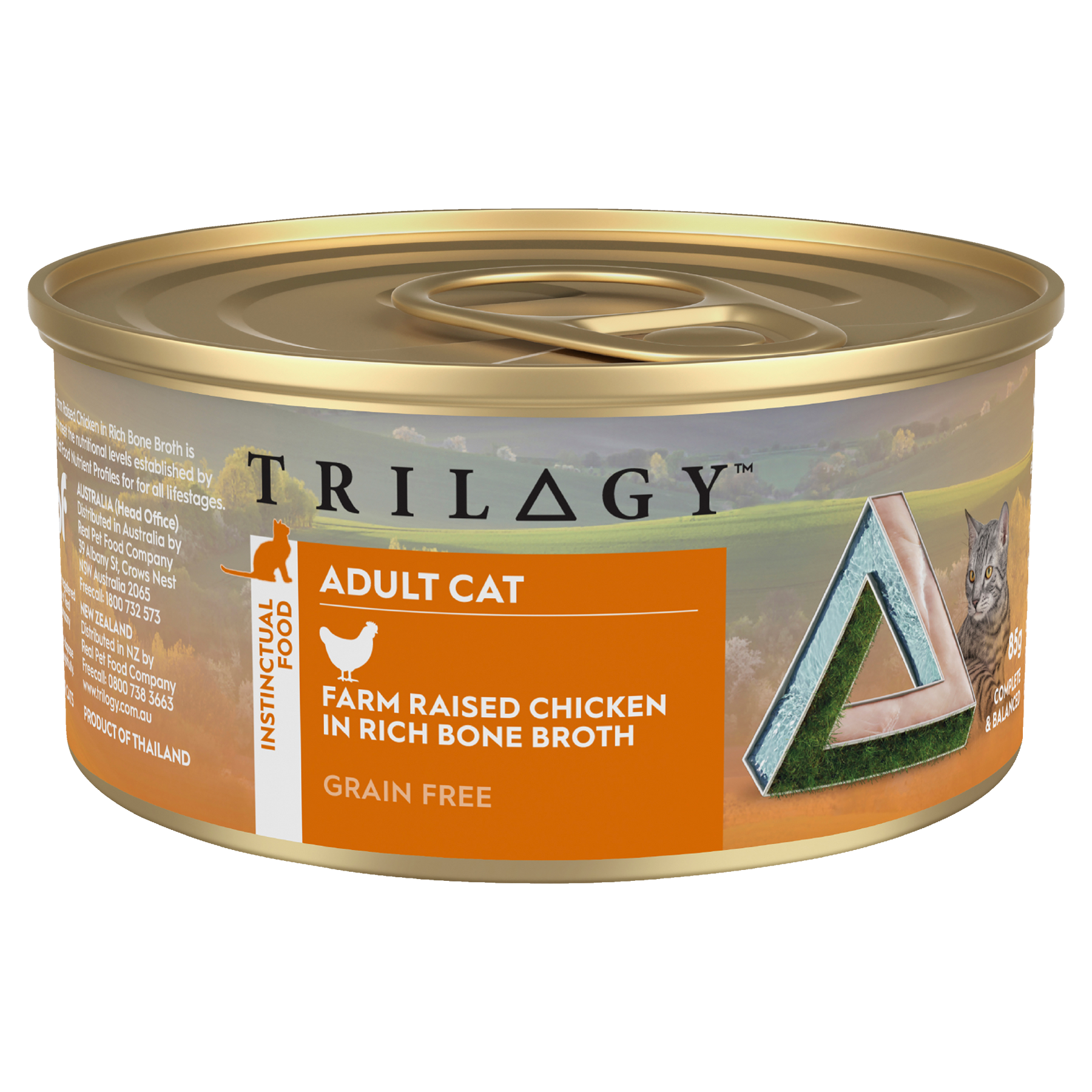 Trilogy™ Adult Cat Farm Raised Chicken in Bone Broth Wet Food