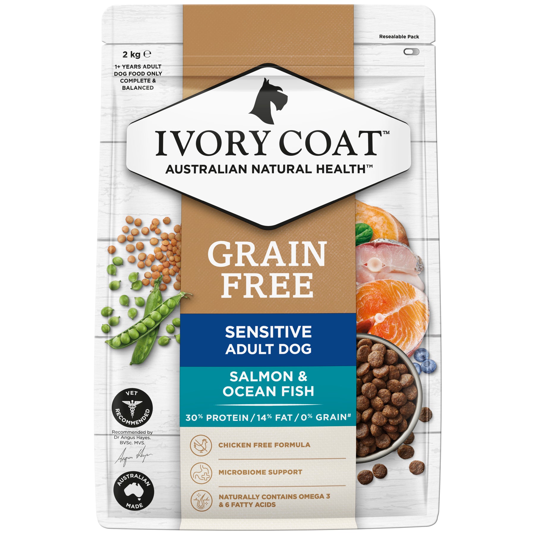 Grain Free Adult All Breeds Dry Dog Food Salmon & Ocean Fish