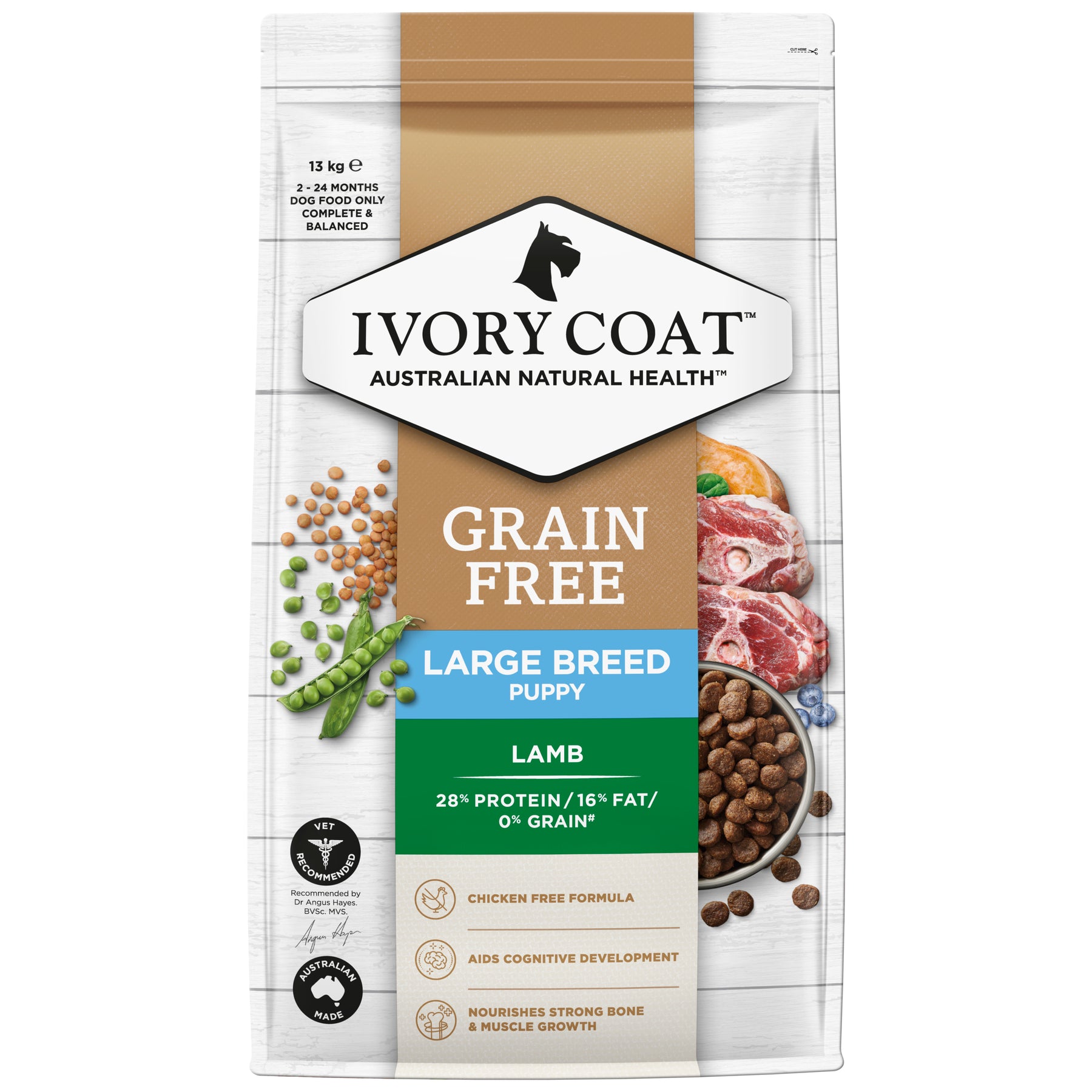 Grain Free Puppy Large Breed Dry Dog Food Lamb