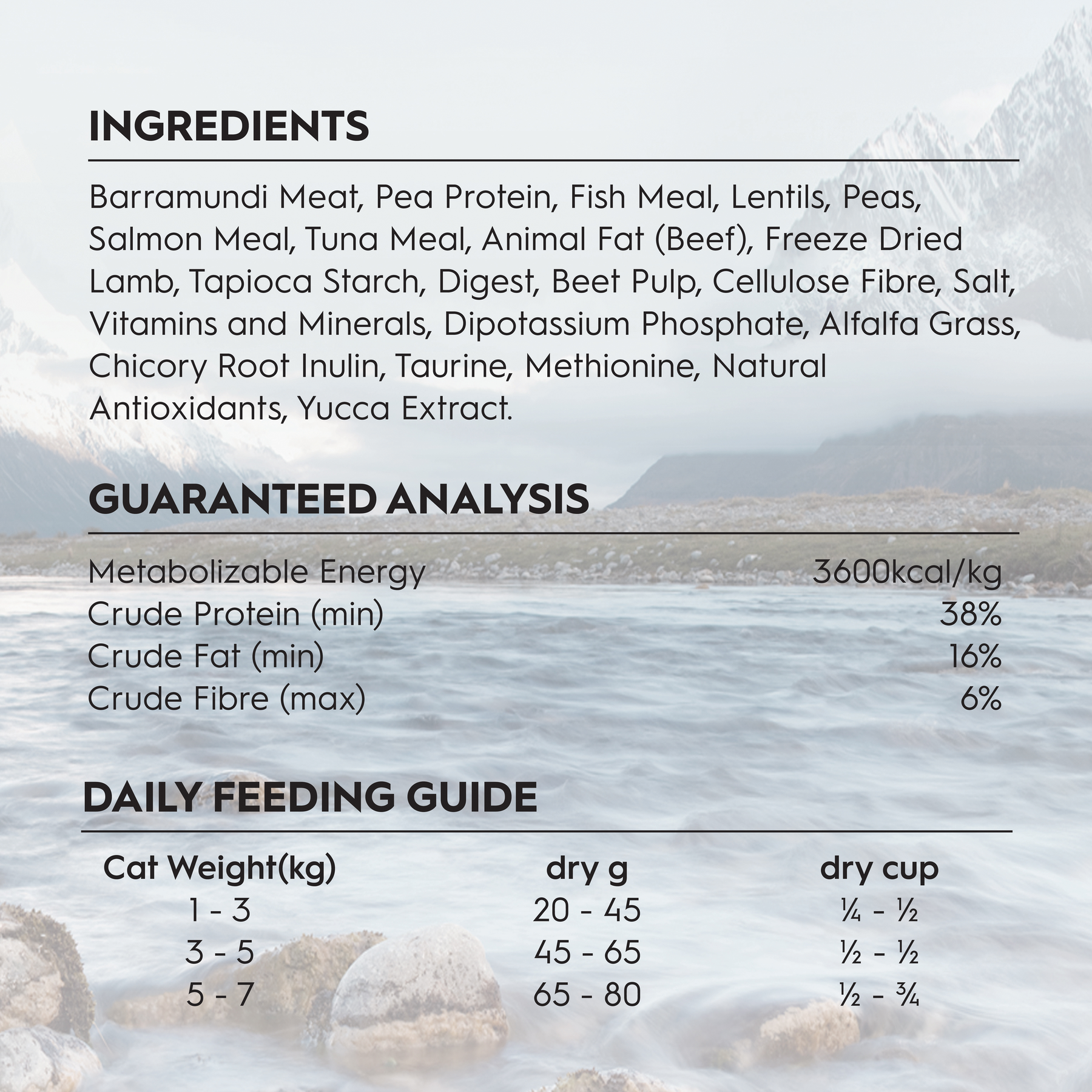 Trilogy™ Adult Cat Australian Barramundi with Tuna & Freeze Dried Lamb Dry Food