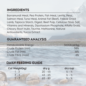 Trilogy™ Adult Cat Australian Barramundi with Tuna & Freeze Dried Lamb Dry Food