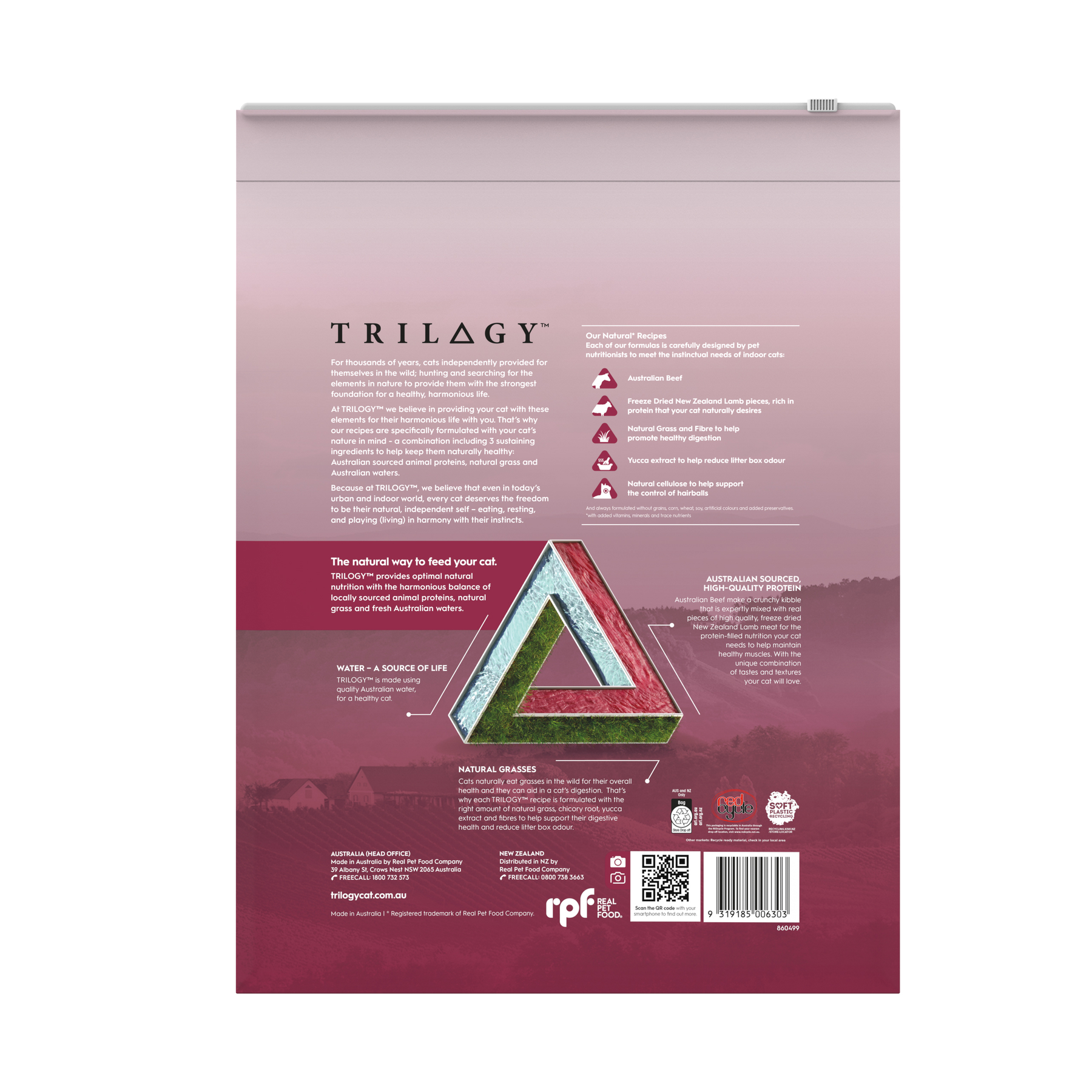 Trilogy™ Adult Cat Australian Beef & Freeze Dried Lamb Dry Food
