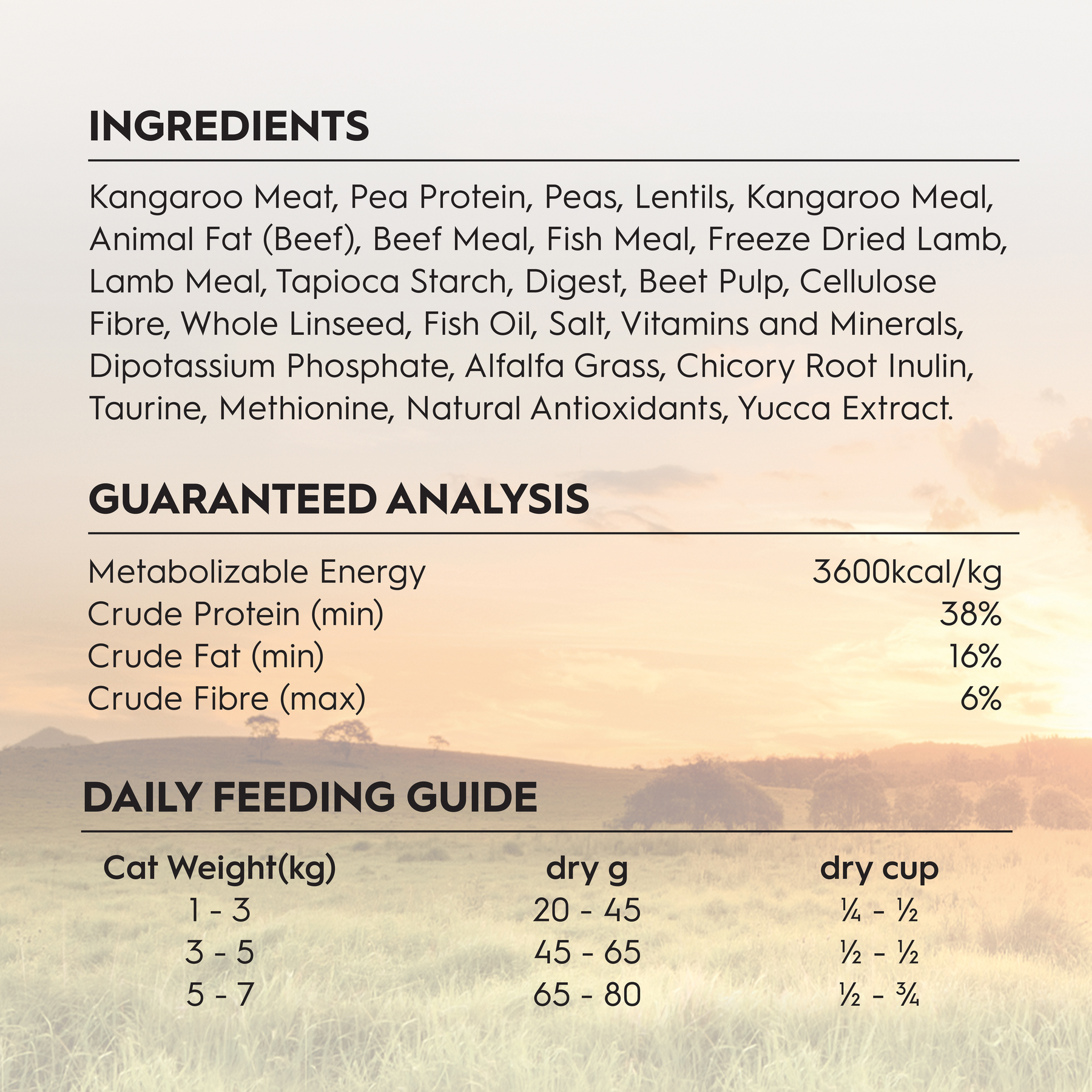 Trilogy™ Adult Cat Australian Kangaroo & Freeze Dried Lamb Dry Food