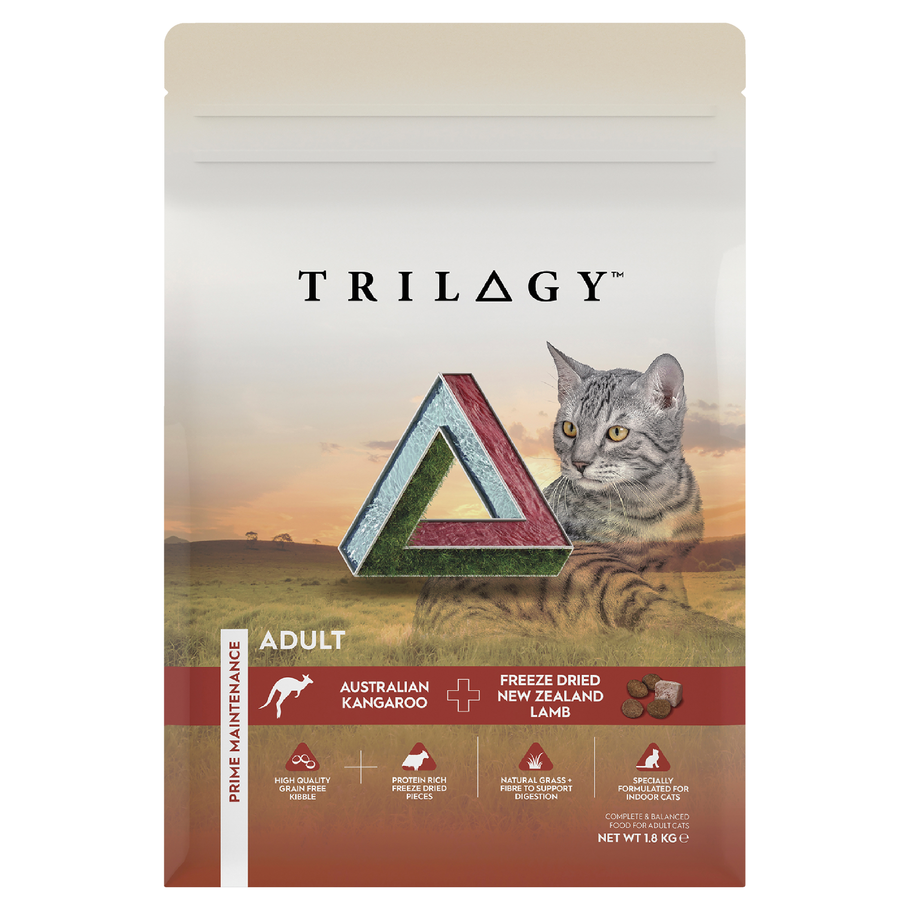 Trilogy™ Adult Cat Australian Kangaroo & Freeze Dried Lamb Dry Food