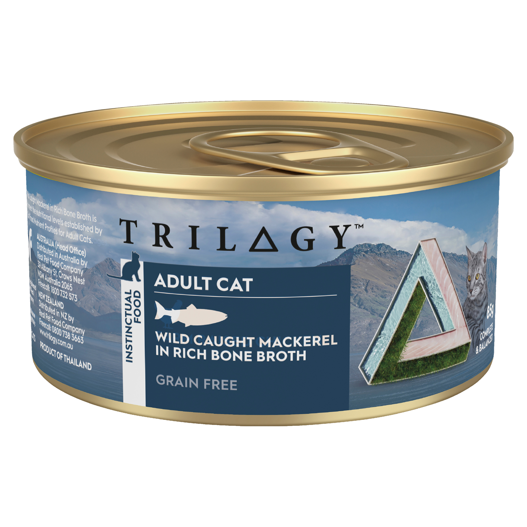Trilogy™ Adult Cat Wild Caught Mackerel in Bone Broth Wet Food