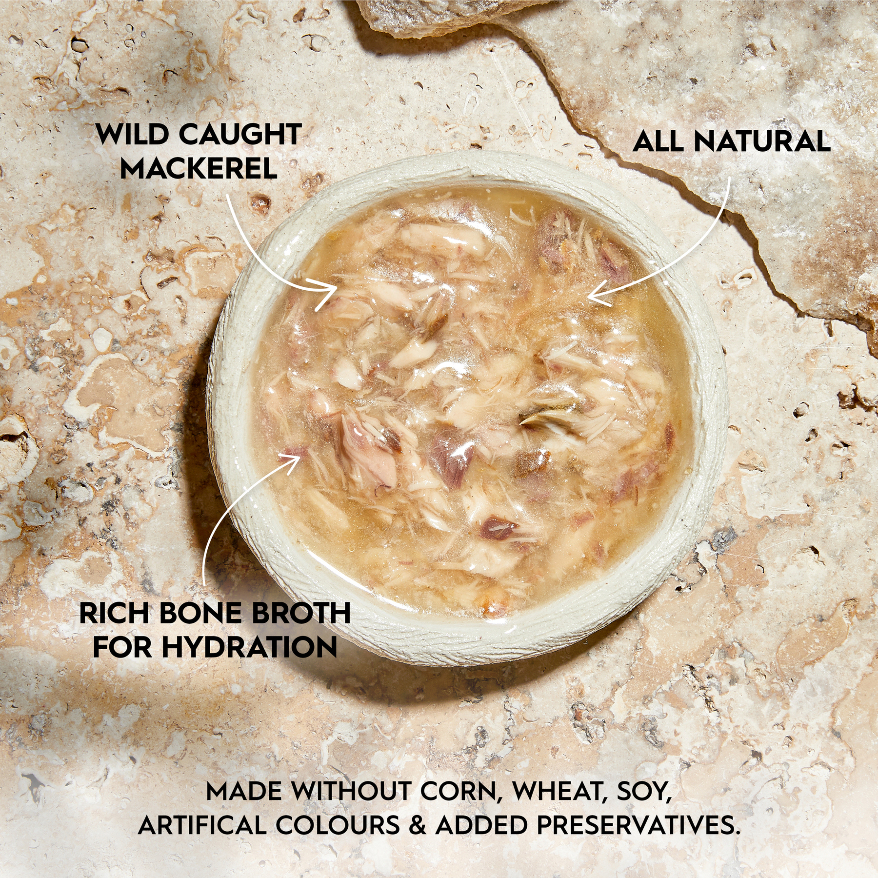 Trilogy™ Adult Cat Wild Caught Mackerel in Bone Broth Wet Food