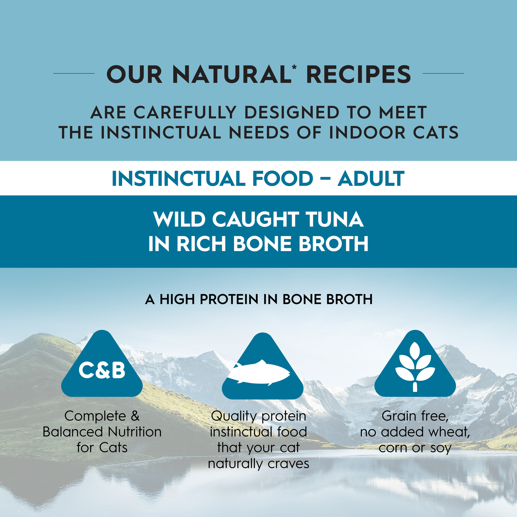 Trilogy™ Adult Cat Wild Caught Tuna in Bone Broth Wet Food