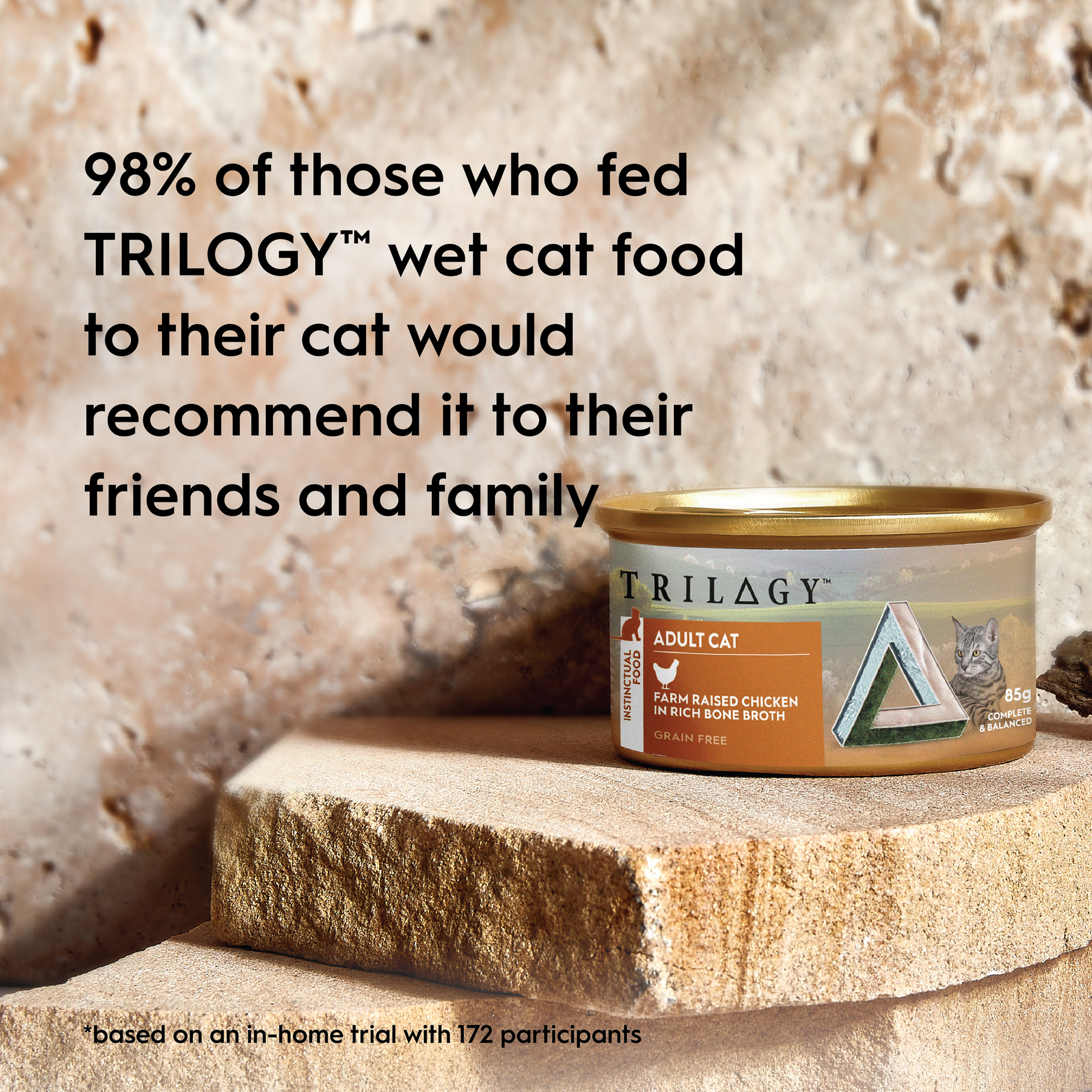 Trilogy™ Adult Cat Wild Caught Tuna in Bone Broth Wet Food