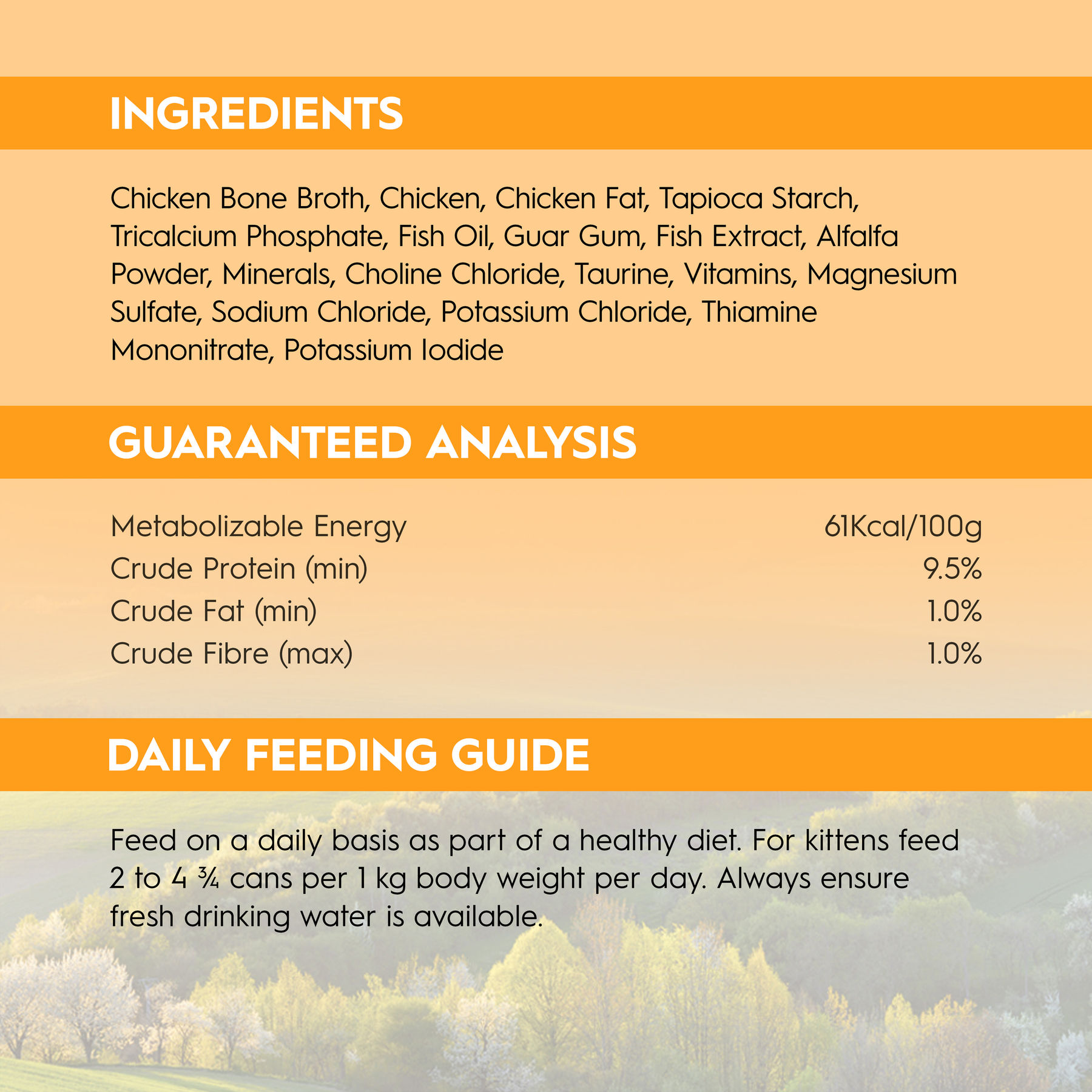 Trilogy™ Kitten Farm Raised Chicken in Bone Broth Wet Food