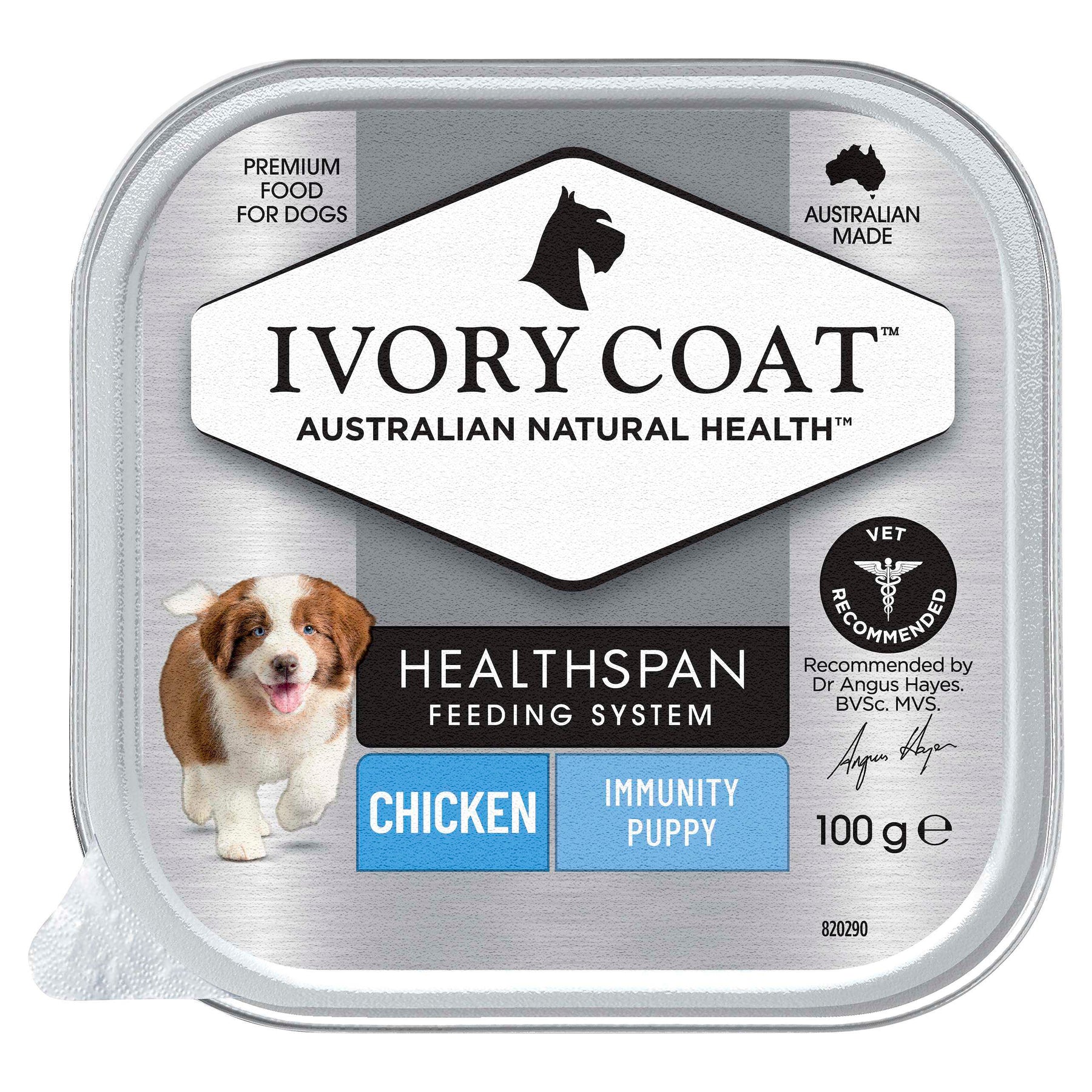 Ivory Coat™ Puppy Immunity Wet Dog Food (9 x 100g trays)