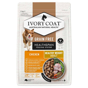 Ivory Coat™ Grain Free Adult & Senior Healthy Weight Chicken Dog Dry Food