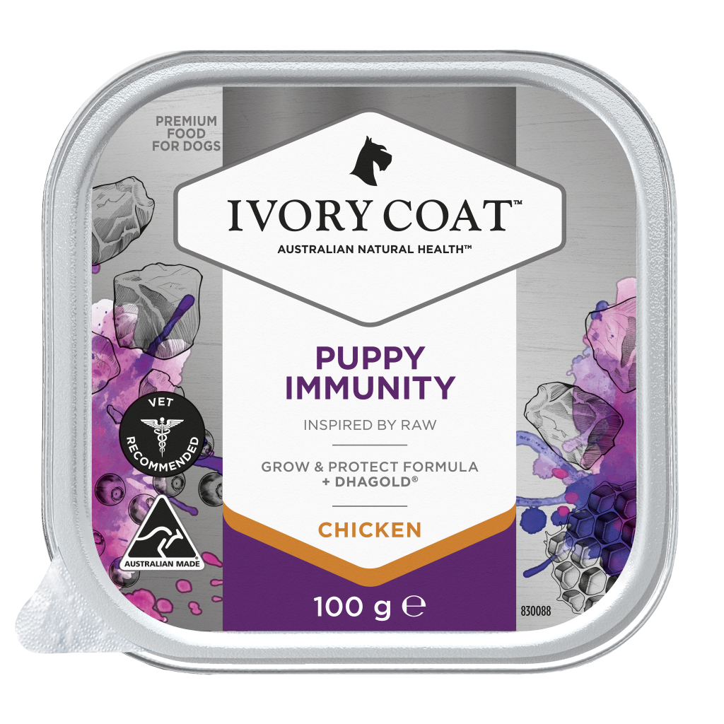 Ivory Coat Puppy Immunity Formula Wet Dog Food (9 x 100g)