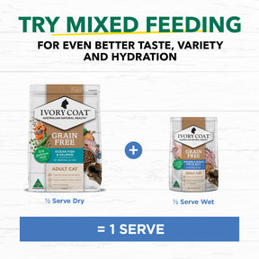 Grain Free Adult Wet Cat Food Chicken & Ocean Fish in Jelly